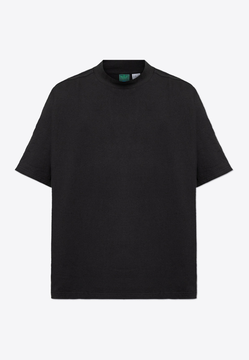 Adidas Originals Rolling Links Mock-Neck T-shirt Black IT0139 0-BLACK