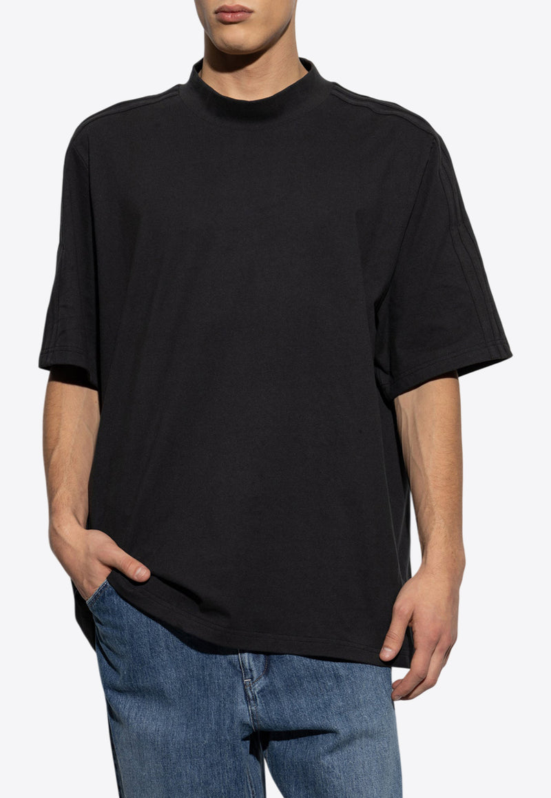 Adidas Originals Rolling Links Mock-Neck T-shirt Black IT0139 0-BLACK