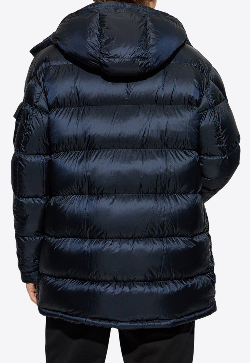 Moncler Prefouns Reversible Hooded Long Down Jacket Navy J20911C00015 57843-742