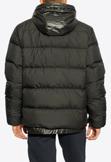 Moncler Garoa Down Hooded Jacket Black J20911A00165 54A81-999