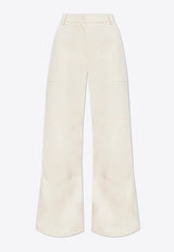 Moncler Wide-Leg Pants Cream J20932A00021 5982P-060