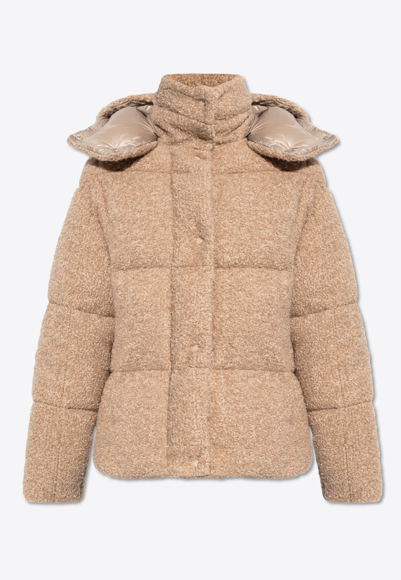 Moncler Paranas Teddy Puffer Jacket Beige J20931A00163 89AQQ-26B