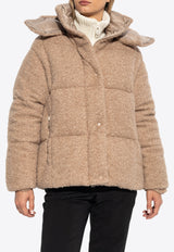 Moncler Paranas Teddy Puffer Jacket Beige J20931A00163 89AQQ-26B