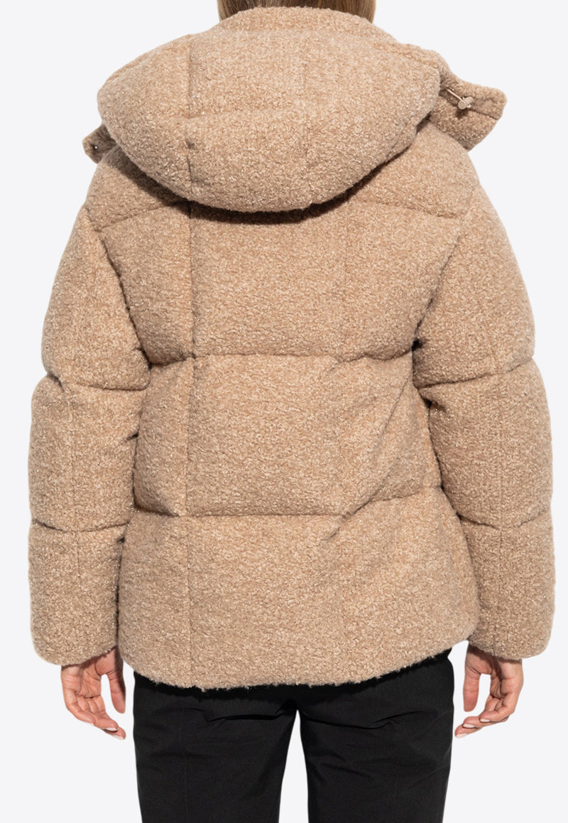 Moncler Paranas Teddy Puffer Jacket Beige J20931A00163 89AQQ-26B