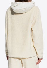 Moncler Teddy Oversized Hooded Sweatshirt Cream J20938G00036 89AOF-034