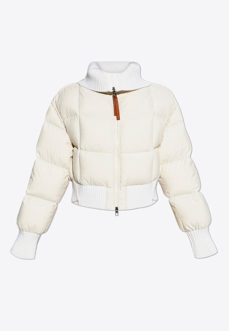 Moncler Jadeite Cropped Puffer Jacket Cream J20931A00130 59815-050