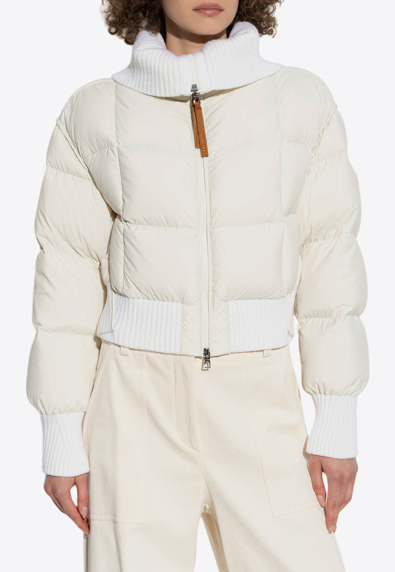 Moncler Jadeite Cropped Puffer Jacket Cream J20931A00130 59815-050