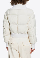 Moncler Jadeite Cropped Puffer Jacket Cream J20931A00130 59815-050