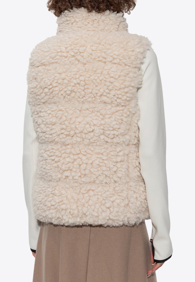 Moncler Wourl Teddy Down Vest Cream J20931A00164 89AQP-033