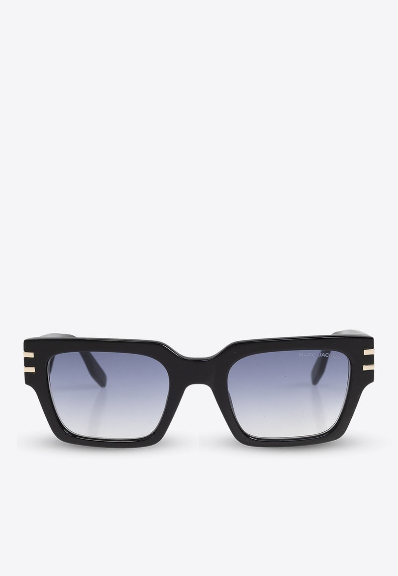 Square-Frame Acetate Sunglasses MARC 787 S 0-2M2 BLACK GOLD Blue