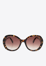 Oval-Frame Acetate Sunglasses MARC 763 S 0-086 HAVANA Brown