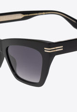 Rectangular Acetate Sunglasses MJ 1112 S 0-807 BLACK Gray