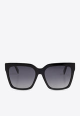 Square-Frame Acetate Sunglasses MARC 764 S 0-807 BLACK Gray