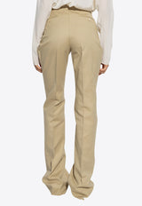 Tom Ford Tailored Wide-Leg Pants Beige PAW589 FAX1316-JB019