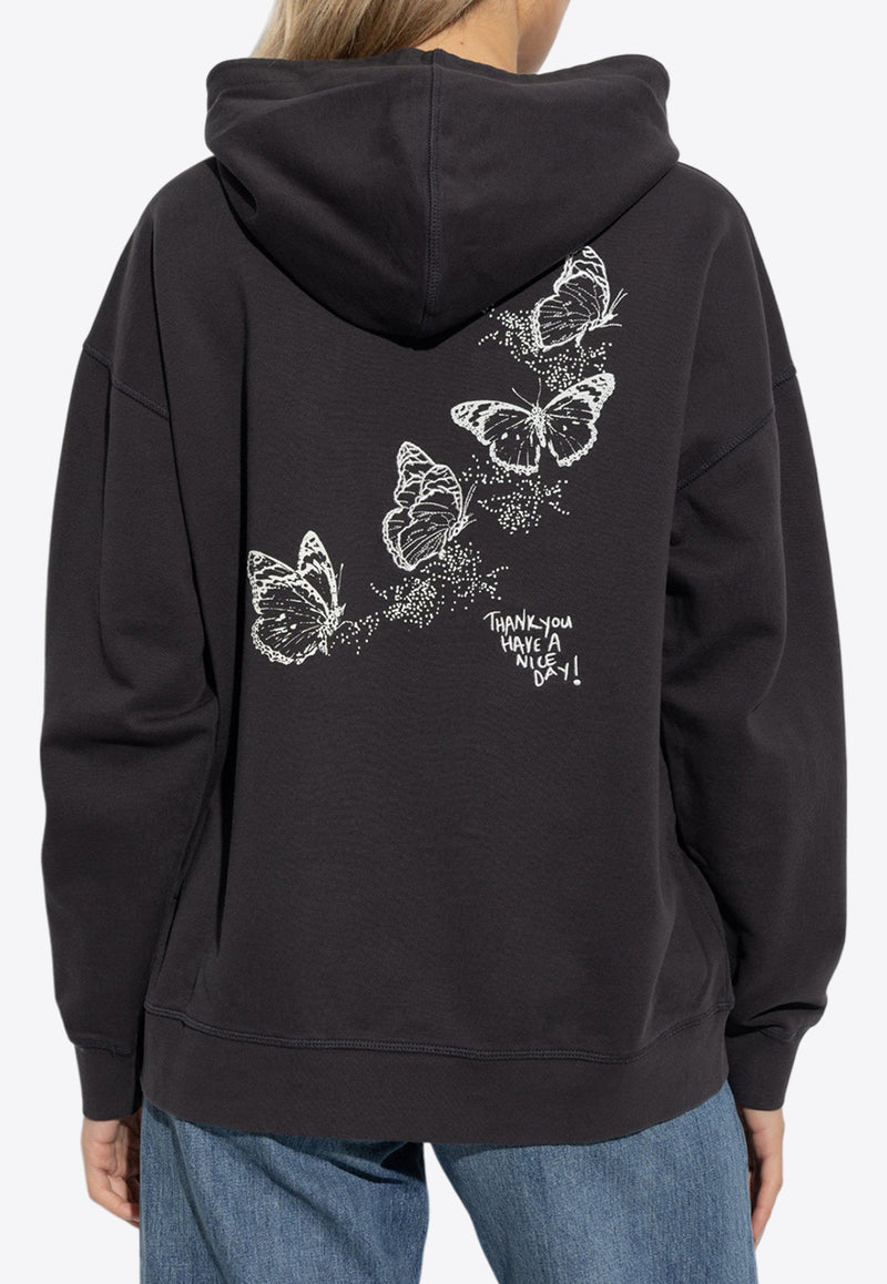 Isoli Heart Hooded Sweatshirt T4082 3654-252 Black