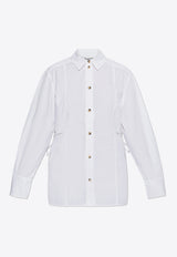 Tie String Button-Up Shirt W0087 6479-151 White