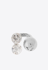 Sphere Logo Ring Jimmy Choo THREE SPHERE RING DAY-SILVER