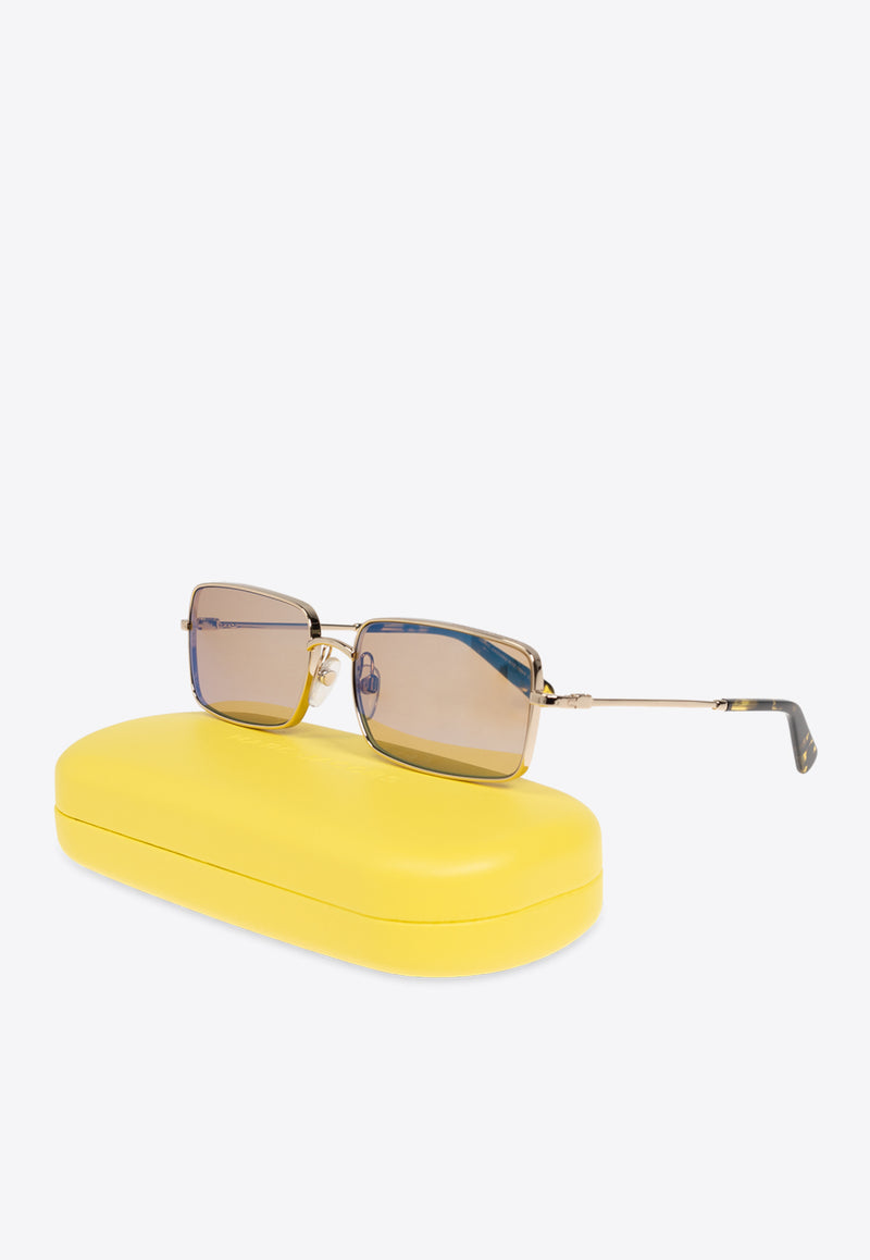 Rectangular-Frame Metal Sunglasses MARC 771 N S 0-DYG GOLD YELLOW Blue