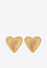 Logo Pearl-Embellished Brass Earrings Dolce 
Gabbana WEQ8S3 W1111-ZOO00