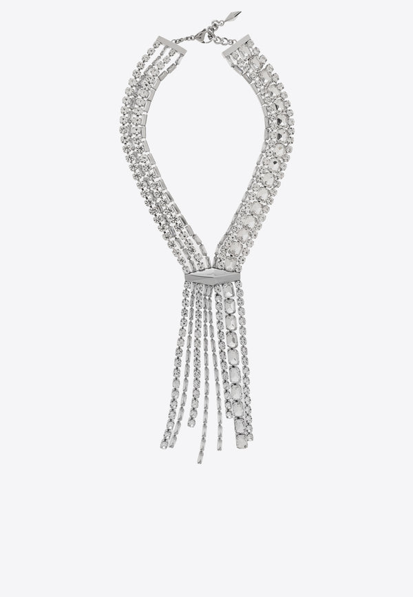 Zandra Crystal Necklace Jimmy Choo ZANDRA NECKLACE XYD-SILVER CRYSTAL