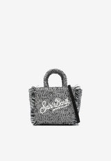 MC2 Saint Barth Mini Vanity Classic Herringbone Tote Bag Gray VAMI005_01464G