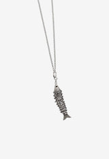 Isabel Marant River Fish Pendant Necklace Silver CO0126FAB4B09B_08SI