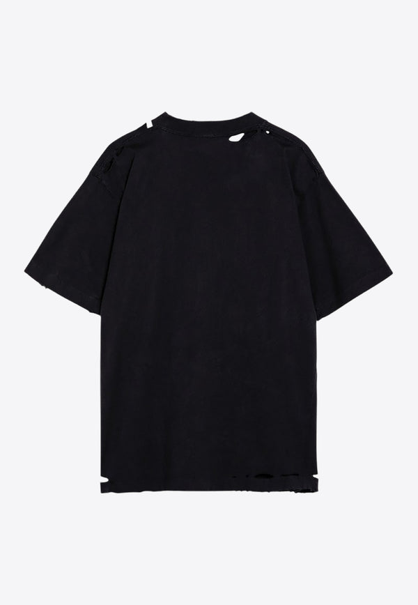 Balenciaga Planet Earth Oversized T-shirt Black 808003TRVC9/P_BALEN-1055