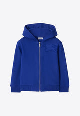 Burberry Kids Boys EKD Appliqué Zip Hoodie Blue 8088545148165/P_BURBE-B7323