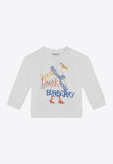 Burberry Kids Baby Girl Duck Print Sweatshirt White 8089551136771/P_BURBE-A1464