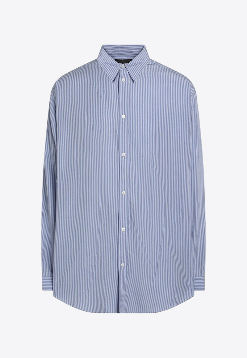 Balenciaga Oversized Stripe Shirt Blue 809007TRLE9/P_BALEN-4640