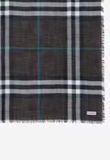 Burberry Check Wool Scarf Brown 8090728U153464/P_BURBE-C1170