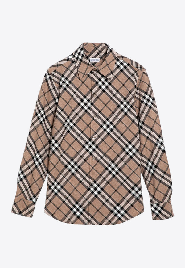 Burberry Vintage Check Long-Sleeved Shirt Beige 8093314158995/P_BURBE-C1202