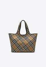 Burberry Medium Checked Tote Bag Beige 8093976159199/P_BURBE-B9368