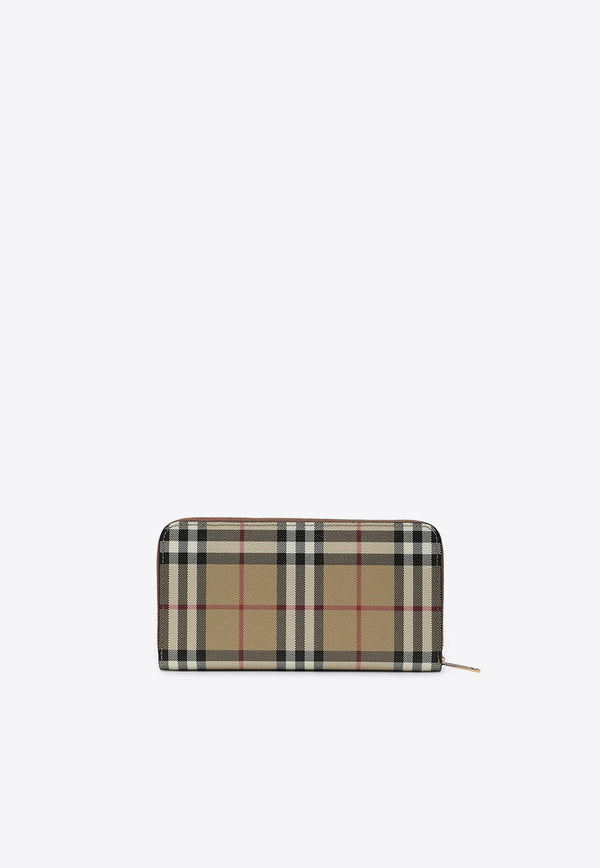 Burberry Vintage Check Zip-Around Wallet Beige 8094438155142/P_BURBE-A9534