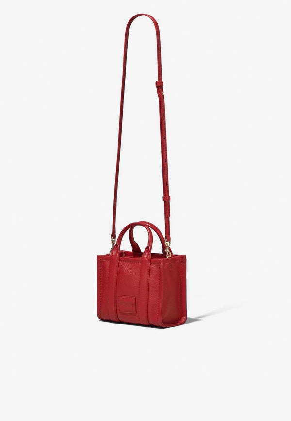 Marc Jacobs The Logo Grained Leather Tote Bag Red H053L01RE22_617