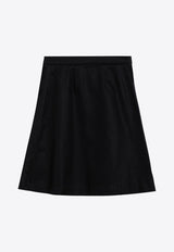 Burberry Kids Girls EKD Embroidered Pleated Skirt Black 8095751159906/P_BURBE-A1189