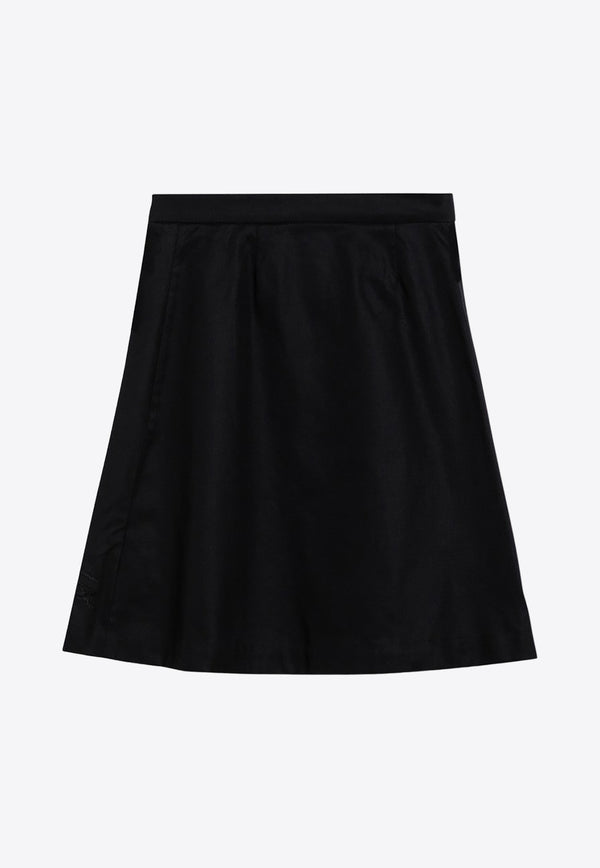 Burberry Kids Girls EKD Embroidered Pleated Skirt Black 8095751159906/P_BURBE-A1189