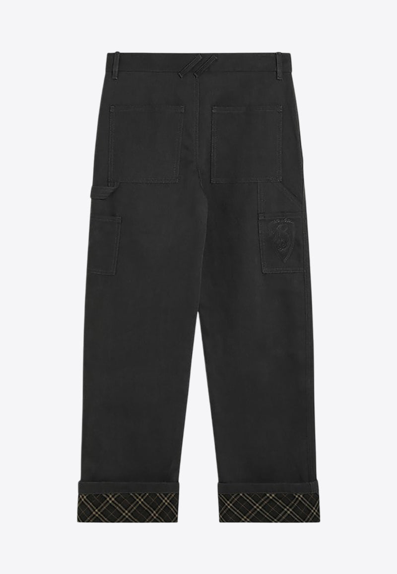 Burberry Straight-Leg Tailored Pants Black 8097557162892/P_BURBE-A1189