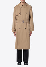 Burberry Double-Breasted Long Trench Coat Brown 8097734150445/P_BURBE-C1493