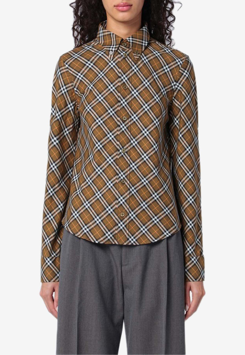 Burberry Signature Check Long-Sleeved Shirt Multicolor 8098251160893/P_BURBE-C1477