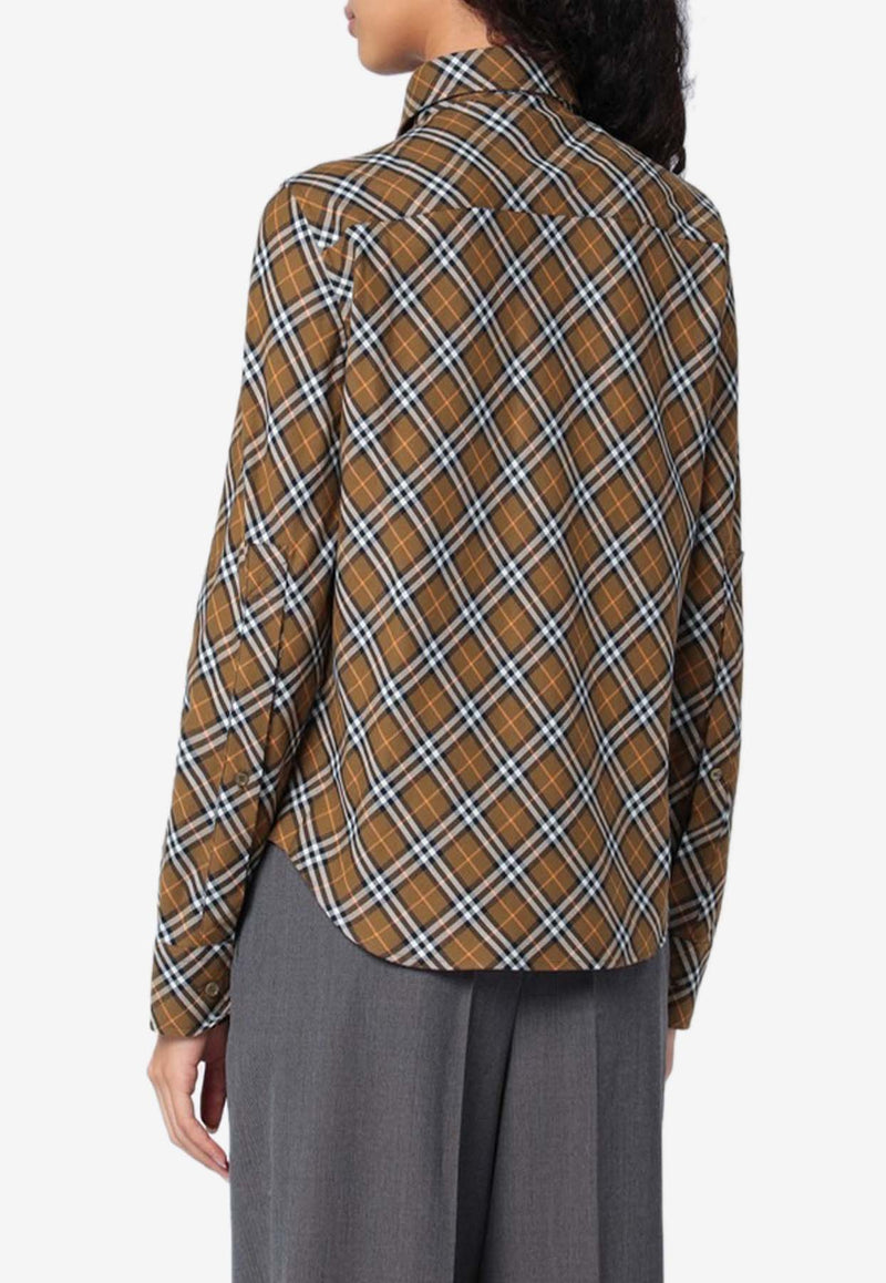 Burberry Signature Check Long-Sleeved Shirt Multicolor 8098251160893/P_BURBE-C1477