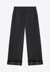 Burberry Straight-Leg Tailored Pants Black 8099352160070/P_BURBE-C1501