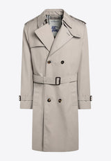 Burberry Double-Breasted Trench Coat Beige 8101309164175/Q_BURBE-C1761