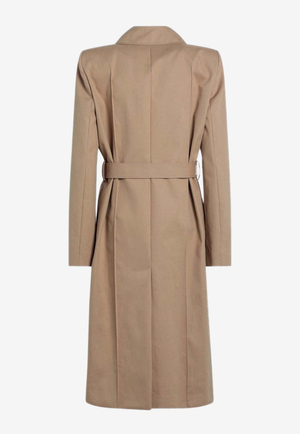 Alexander McQueen Belted Trench Coat Beige 810431QFABB/Q_ALEXQ-2001