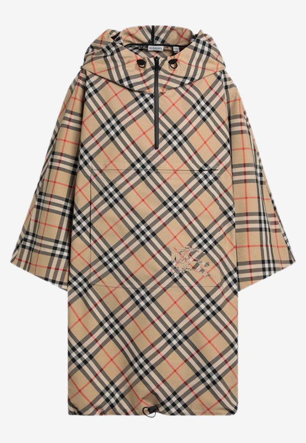 Burberry Vintage Check Zipped Poncho Beige 8105325157805/Q_BURBE-B9368