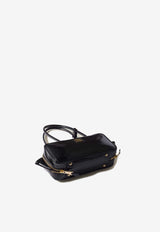 Miu Miu Beau Naplak Patent Leather Shoulder Bag  Black 5BB173VOLOADNT_F0002