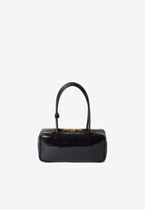 Miu Miu Beau Naplak Patent Leather Shoulder Bag  Black 5BB173VOLOADNT_F0002