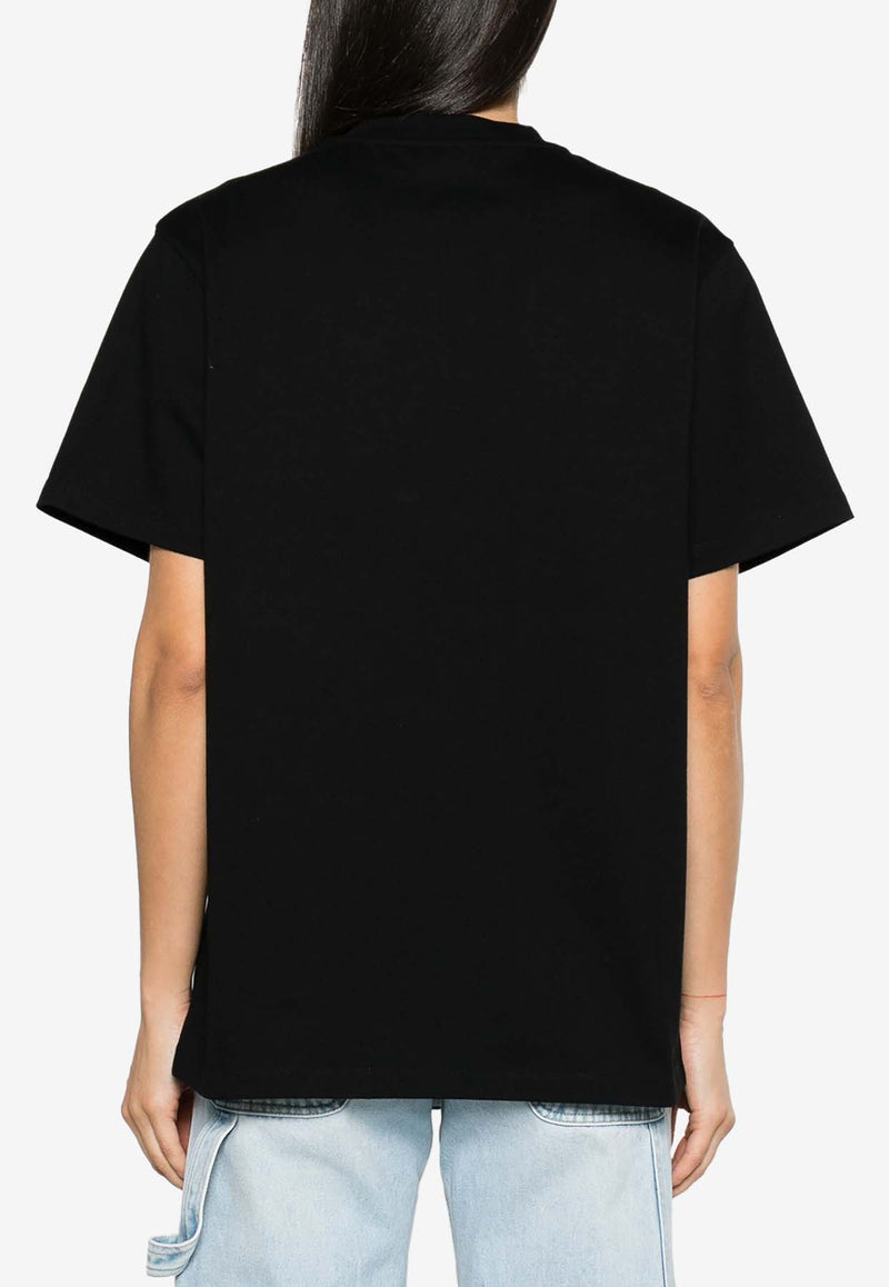 Stella McCartney Oversized Logo T-shirt Black 6J01583SPY48_1000