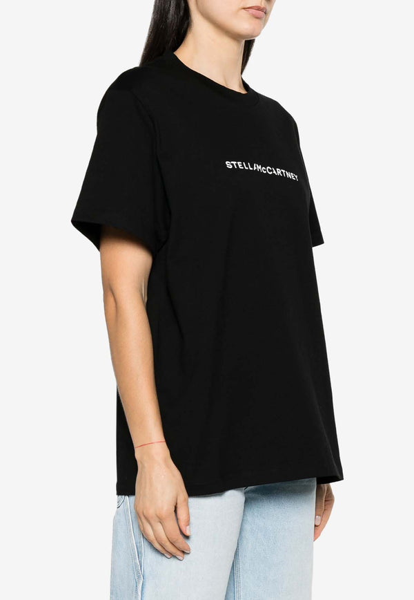 Stella McCartney Oversized Logo T-shirt Black 6J01583SPY48_1000