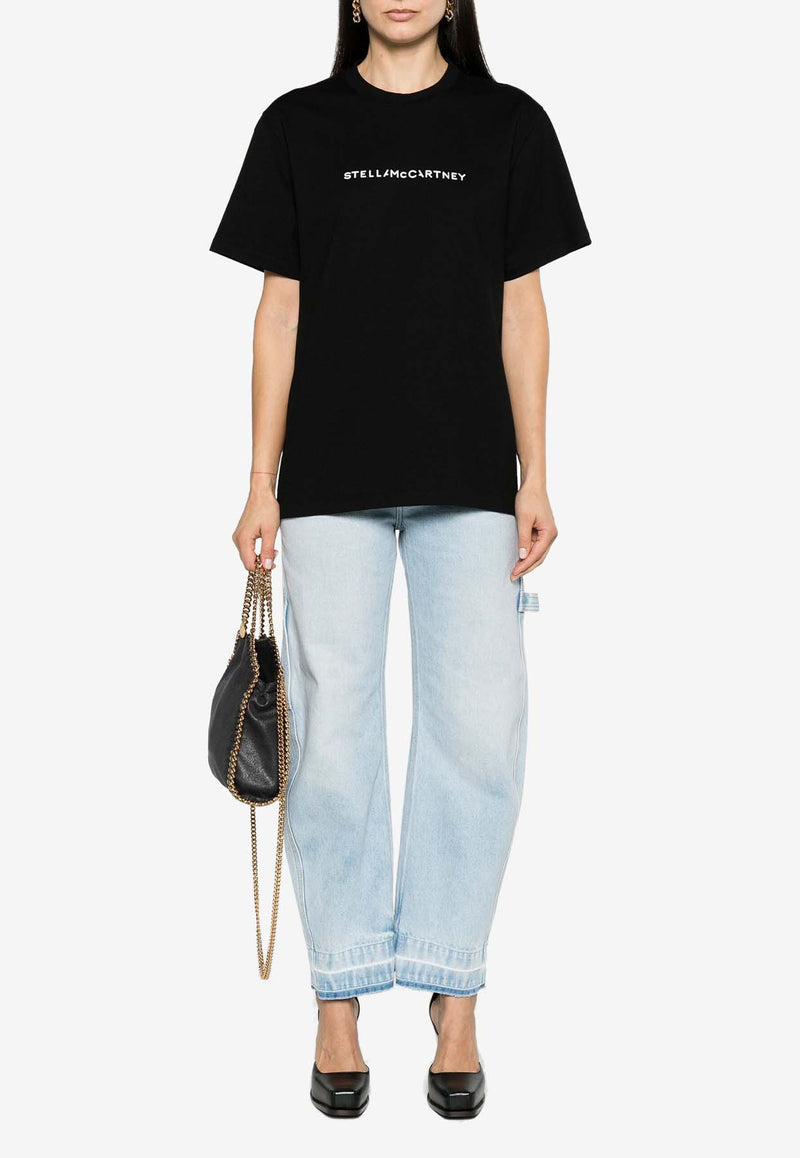 Stella McCartney Oversized Logo T-shirt Black 6J01583SPY48_1000